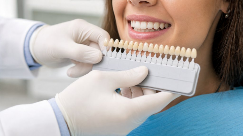 Evaluación del color antes de un blanqueamiento dental