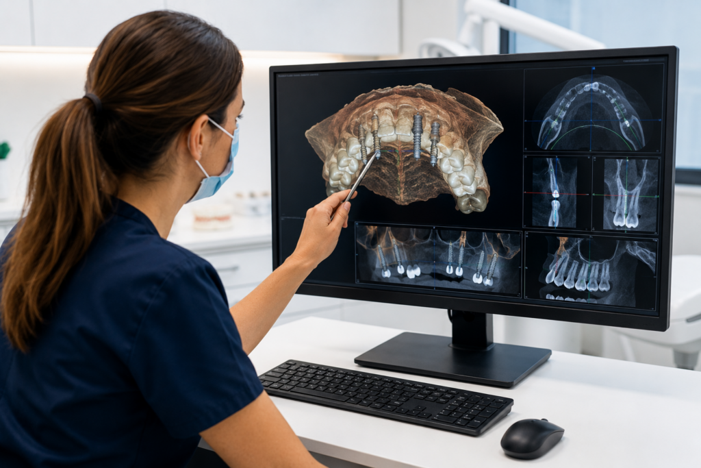 Planificación con TAC 3D para implantes dentales en Calafell